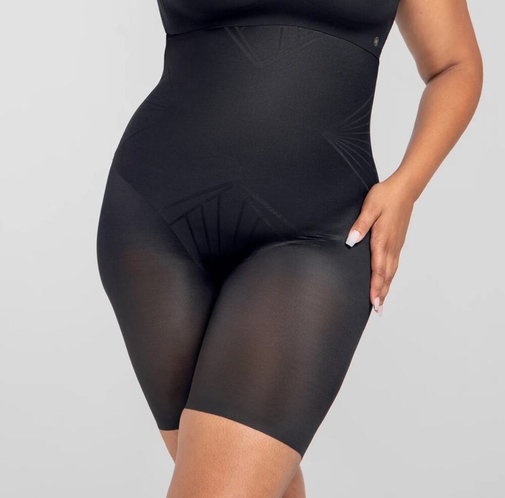 Honeylove ShadowSculpt High Waist Shorts Tummy Shapewear Black Vamp Size 2X NWT